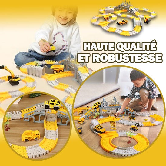 TGJH Ensemble de Piste de Course de Construction pour Enfants - Jouets d'Ingénierie Flexibles avec 2 Voitures Électriques, Cadeau d'Anniversaire pour Garçons de 3 4 5 6 7 Ans, Ensemble de Jeu TGJH Ensemble de Piste de Course de Construction pour Enfants - Jouets d'Ingénierie Flexibles avec 2 Voitures Électriques, Cadeau d'Anniversaire pour Garçons de 3 4 5 6 7 Ans, Ensemble de Jeu
