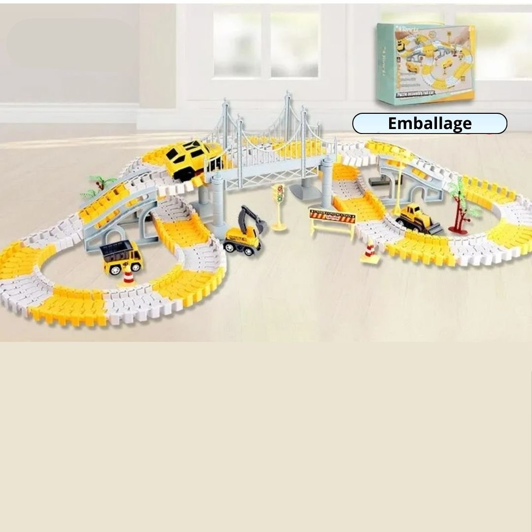 Trackassembly™-Jouets Circuit véhicule de chantier | Jeux enfants - ENFANTS EUREKA